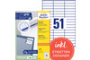 Universaletiketten A4 3420 weiss 70x16,9mm, Art.-Nr. ZWF-3420 - Paterno Shop