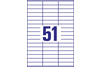 Universaletiketten A4 3420 weiss 70x16,9mm, Art.-Nr. ZWF-3420 - Paterno Shop