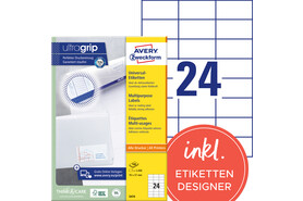 Universaletiketten A4 3474 weiss 70x37mm, Art.-Nr. ZWF-3474 - Paterno Shop