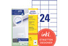 Universaletiketten A4 3475 weiss 70x36mm, Art.-Nr. ZWF-3475 - Paterno Shop