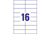 Universaletiketten A4 3484 weiss 105x37mm, Art.-Nr. ZWF-3484 - Paterno Shop