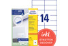 Universaletiketten A4 3653 weiss 105x42,3 mm, Art.-Nr. ZWF-3653 - Paterno Shop