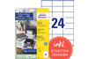 Etiketten Avery InkjetLaserCopy 70x36mm, Art.-Nr. 6122ZWF - Paterno Shop