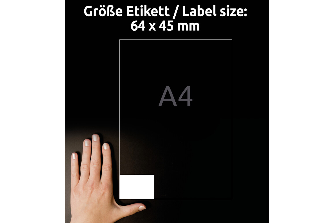 Etikett 64x45mm weiss ILC, Art.-Nr. 6171ZWF - Paterno Shop Etikett 64x45mm weiss ILC, Art.-Nr. 6171ZWF - Paterno Shop
