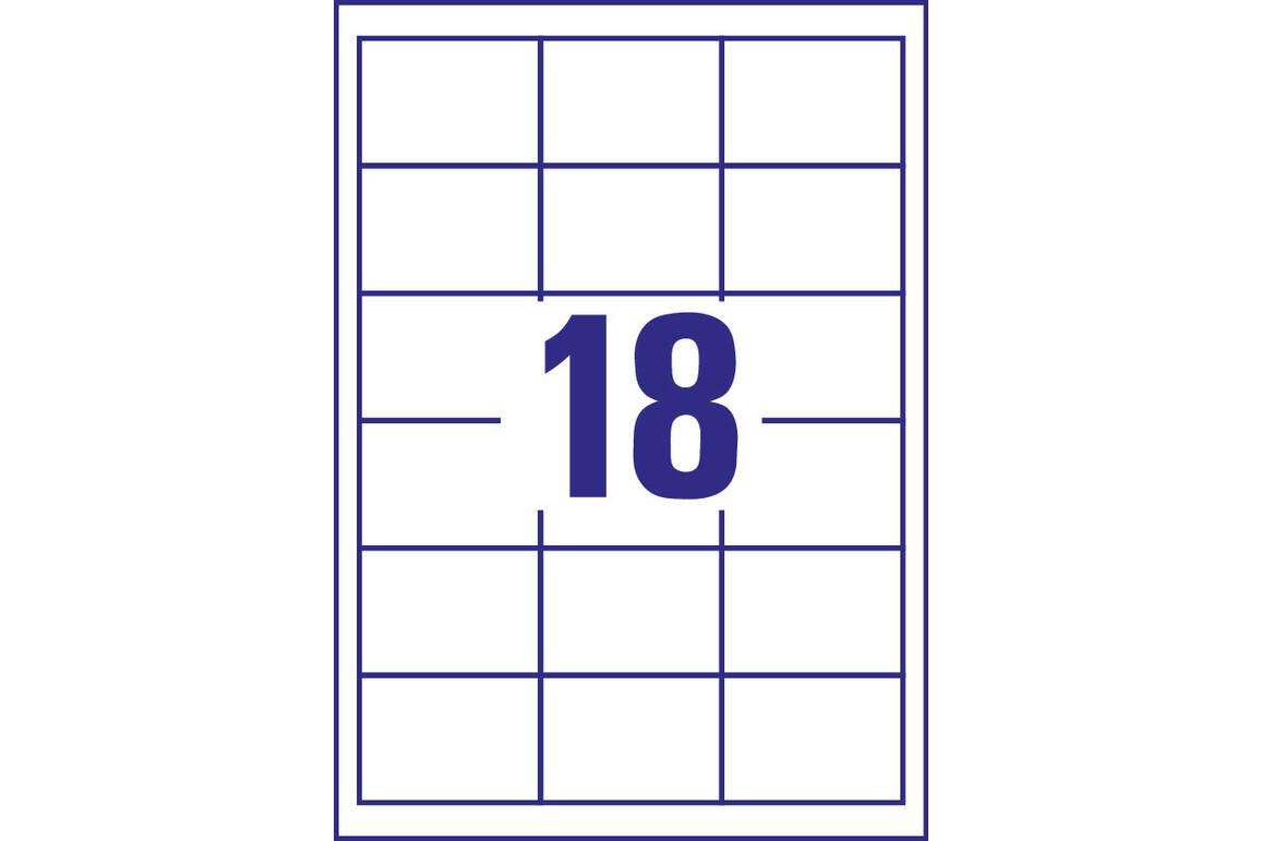 Etikett 64x45mm weiss ILC, Art.-Nr. 6171ZWF - Paterno Shop Etikett 64x45mm weiss ILC, Art.-Nr. 6171ZWF - Paterno Shop