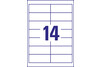 Universaletiketten A4 3678 weiss 97x37mm, Art.-Nr. ZWF-3678 - Paterno Shop