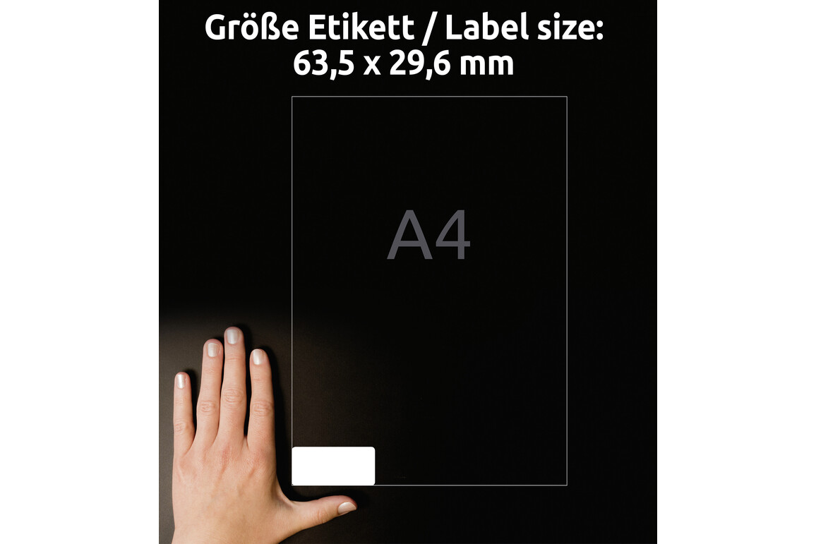 Universaletiketten ZWF 63,5 x 29,6 mm wiederablösbar, Art.-Nr. L4737REV-25 - Paterno Shop Universaletiketten ZWF 63,5 x 29,6 mm wiederablösbar, Art.-Nr. L4737REV-25 - Paterno Shop