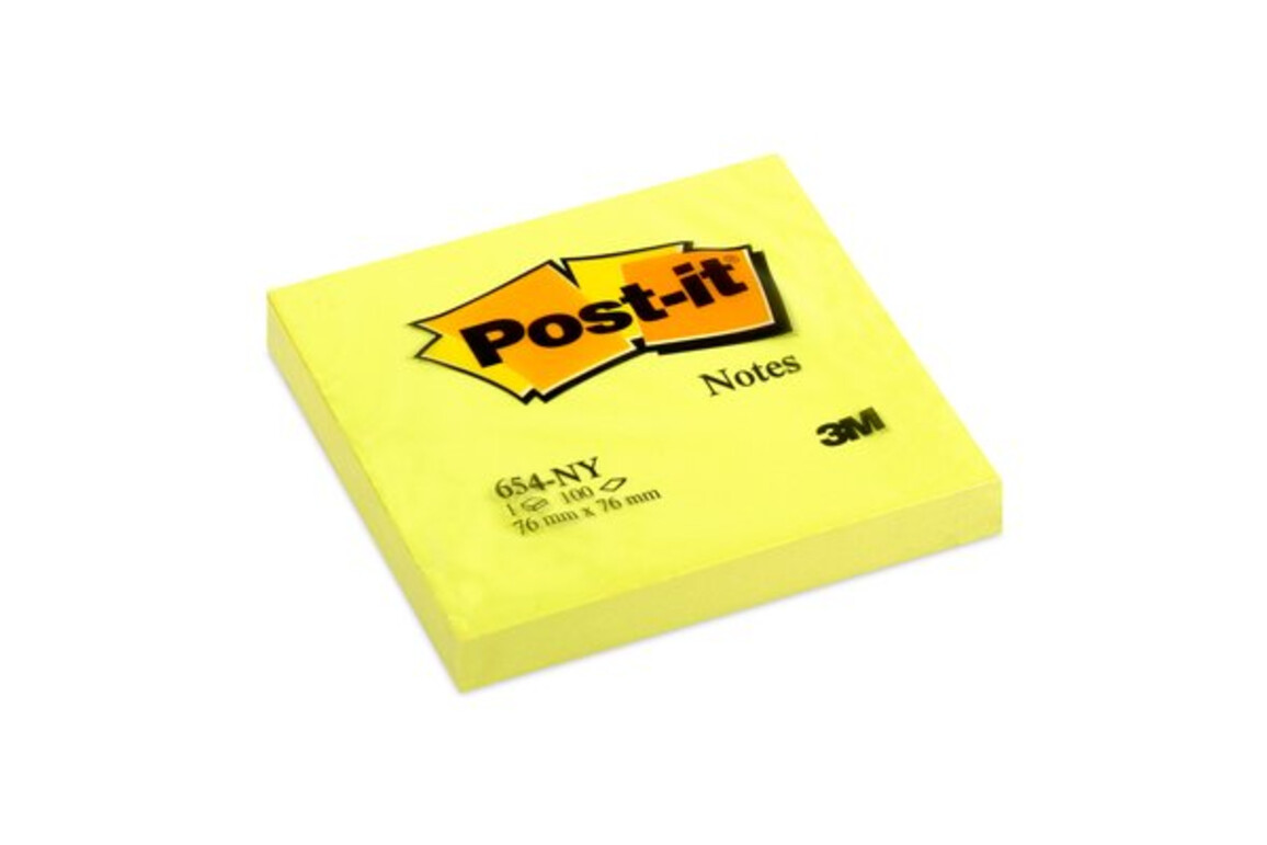 Haftnotizen Post It 76x76mm neongelb, Art.-Nr. 654NEON-NEGE - Paterno Shop