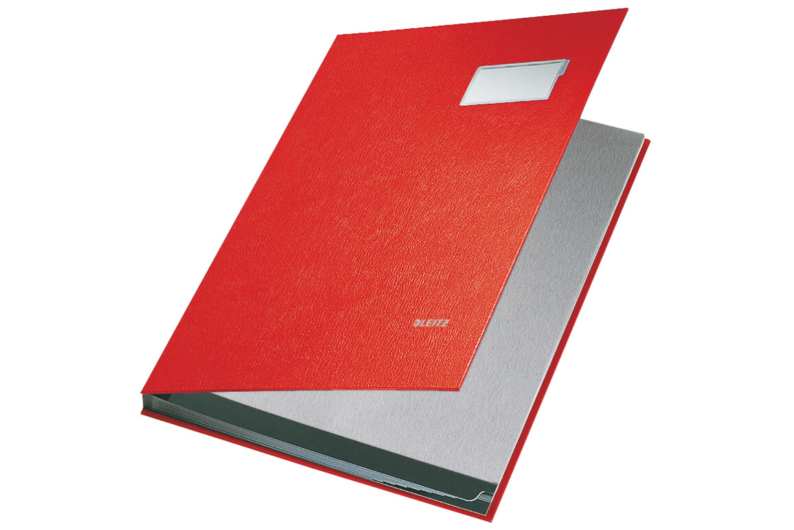 Unterschriftenbuch Leitz A4 rot, Art.-Nr. 5701-00-RT - Paterno Shop
