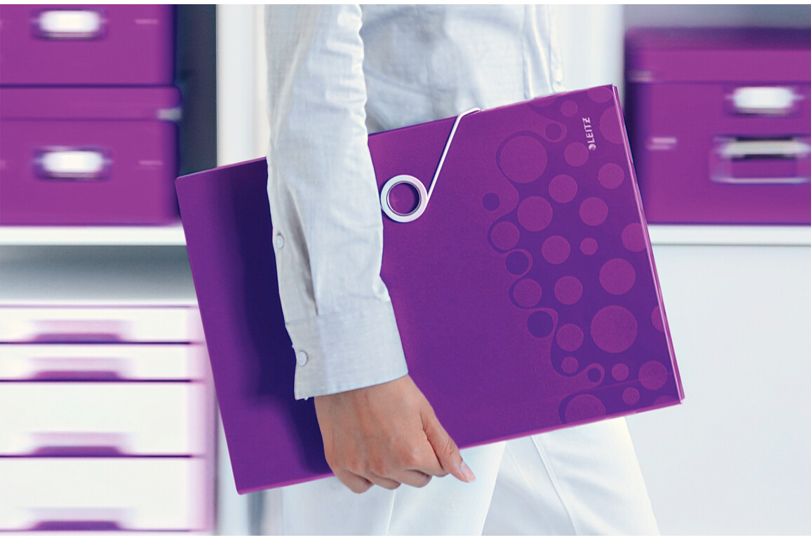 Projektmappe Leitz WOW PP A4 eisblau metallic, Art.-Nr. 458900-EBME - Paterno Shop