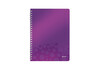Notizbuch Leitz WOW A4 kar. violett metallic, Art.-Nr. 463800-VIME - Paterno Shop