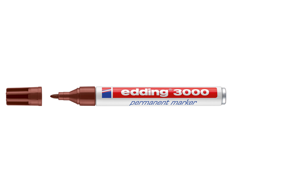 Marker Edding 3000 braun permanent, Art.-Nr. 3000-BR - Paterno Shop