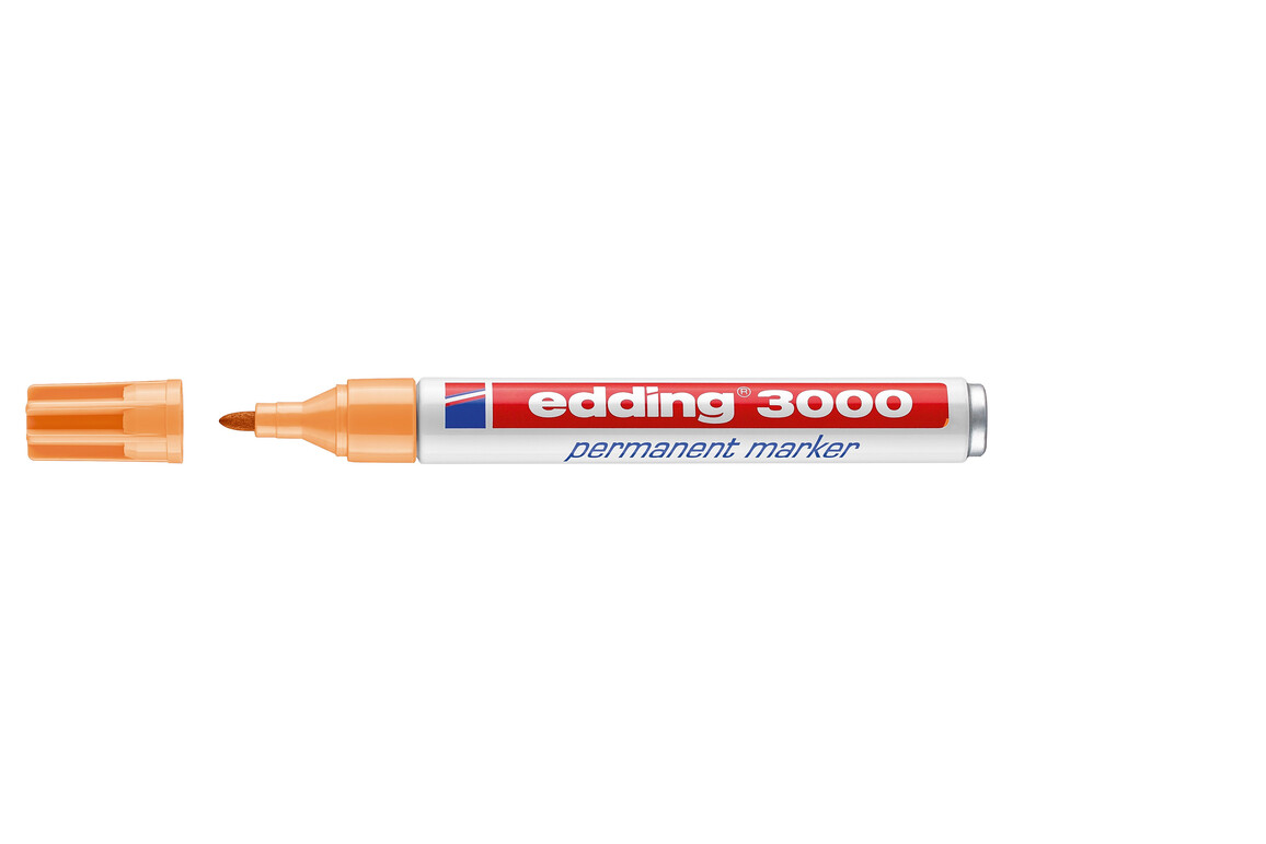 Marker Edding 3000 hellorange permanent, Art.-Nr. 3000-HOR - Paterno Shop