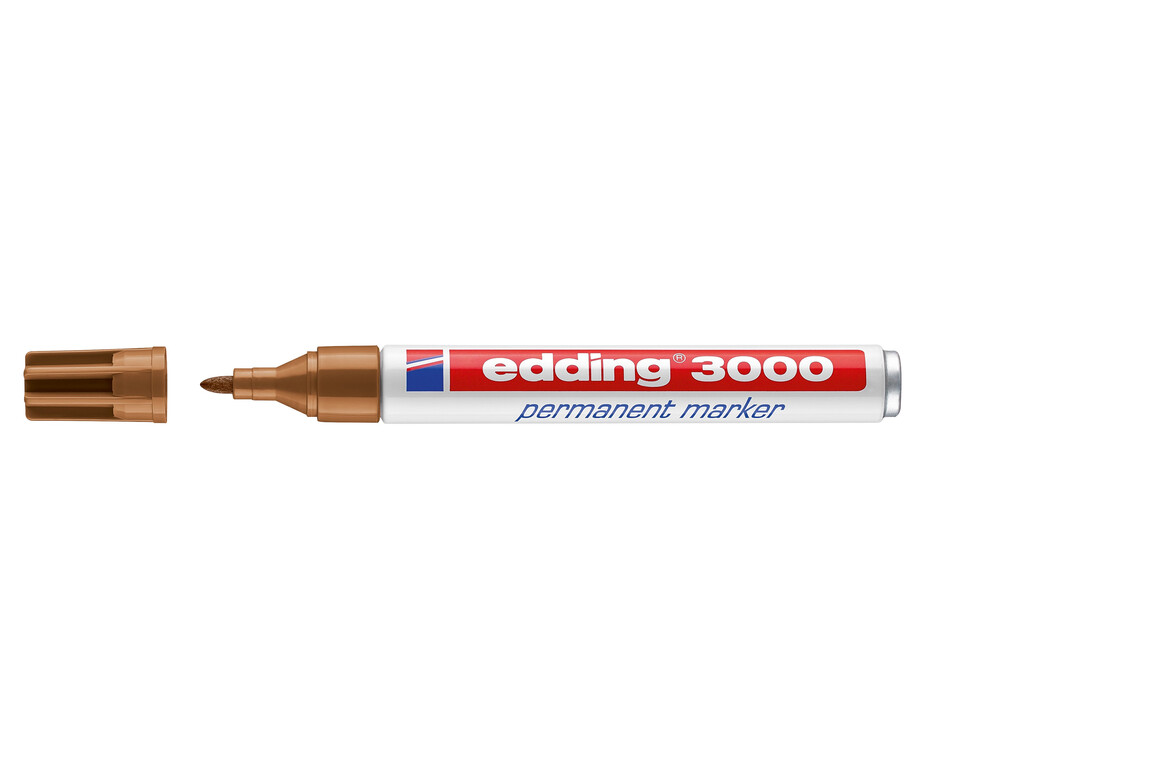 Marker Edding 3000 ocker perrmanent, Art.-Nr. 3000-OC - Paterno Shop