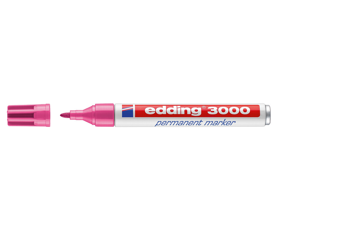 Marker Edding 3000 rosa permanent, Art.-Nr. 3000-RS - Paterno Shop