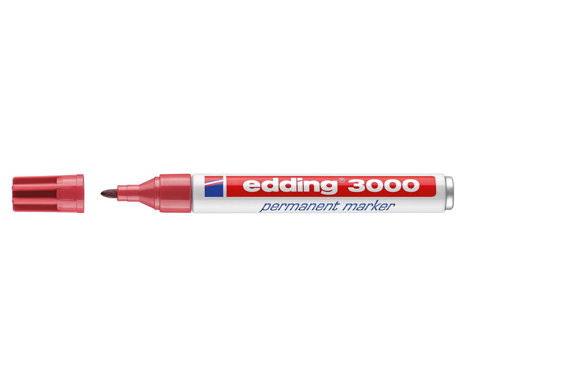 Marker Edding 3000 karminrot permanent, Art.-Nr. 3000-KMRT - Paterno Shop