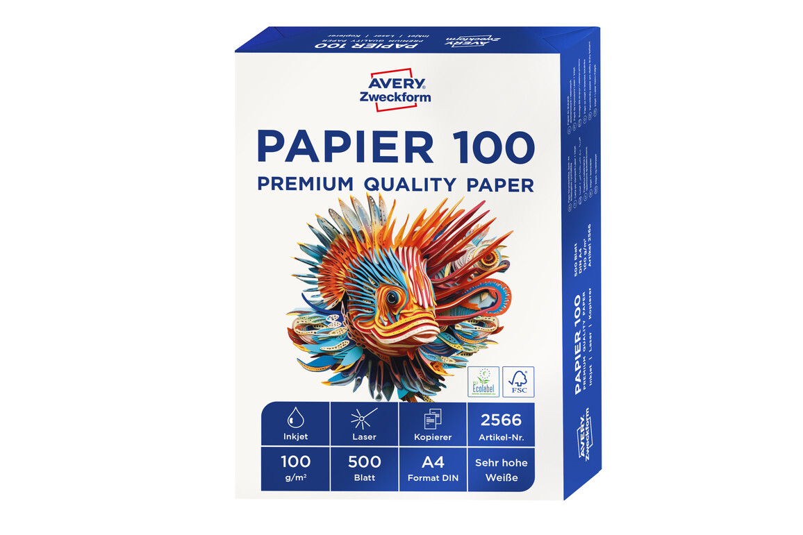 Kopierpapier Zweckform Premium A4 100 gr. weiss, Art.-Nr. 2566ZWF - Paterno Shop Kopierpapier Zweckform Premium A4 100 gr. weiss, Art.-Nr. 2566ZWF - Paterno Shop