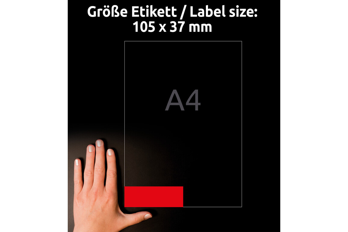 Kopieretiketten ZWF 105 x 37 mm, rot, Art.-Nr. 3452ZWF - Paterno Shop Kopieretiketten ZWF 105 x 37 mm, rot, Art.-Nr. 3452ZWF - Paterno Shop