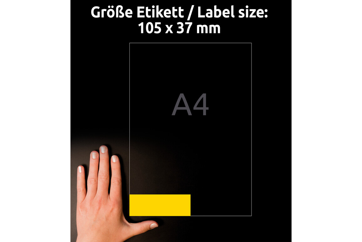 Kopieretiketten ZWF 105 x 37 mm, gelb, Art.-Nr. 3455ZWF - Paterno Shop Kopieretiketten ZWF 105 x 37 mm, gelb, Art.-Nr. 3455ZWF - Paterno Shop