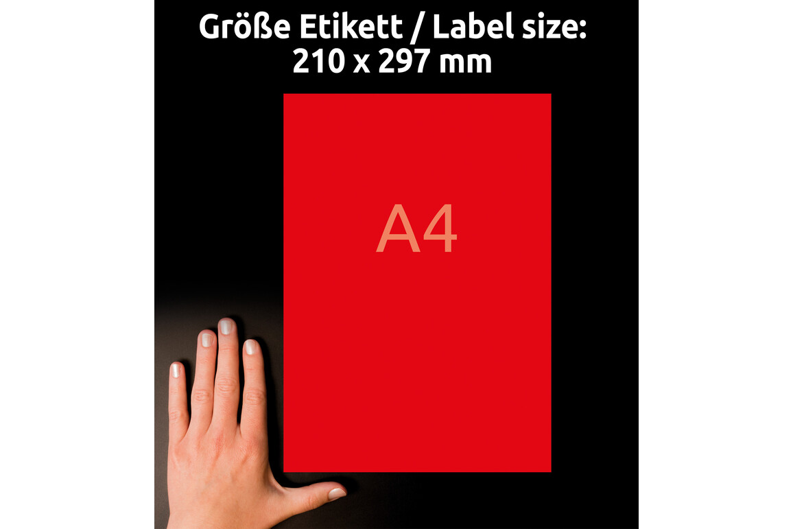 Kopieretiketten ZWF 210 x 297 mm, rot, Art.-Nr. 3470ZWF - Paterno Shop Kopieretiketten ZWF 210 x 297 mm, rot, Art.-Nr. 3470ZWF - Paterno Shop