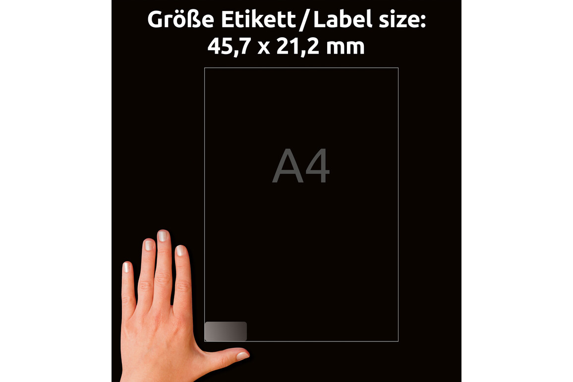 Adressetiketten 45,7 x 21,2 mm, transparent, Art.-Nr. J4720-25 - Paterno Shop Adressetiketten 45,7 x 21,2 mm, transparent, Art.-Nr. J4720-25 - Paterno Shop