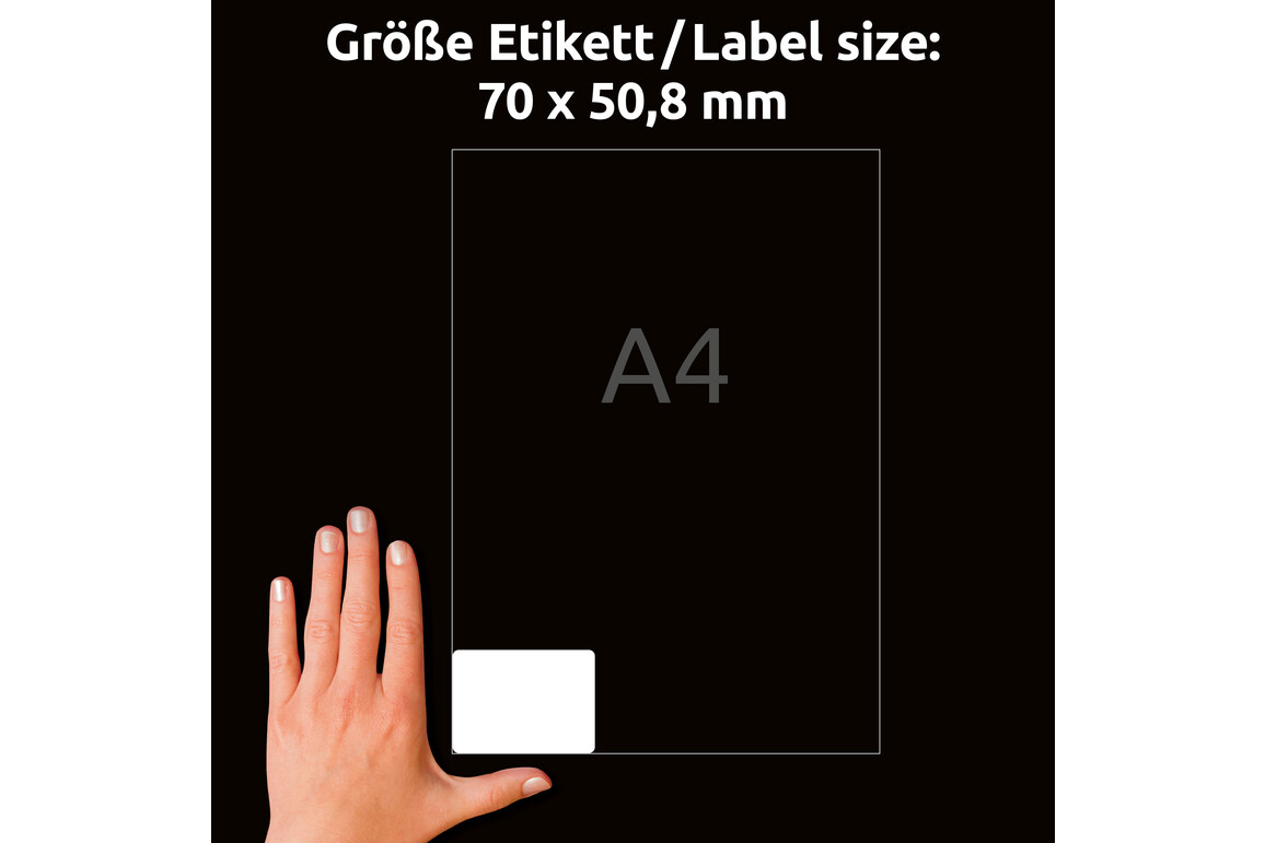 Etiketten ZWF 70x50,8 mm, Art.-Nr. L4738REV-25 - Paterno Shop