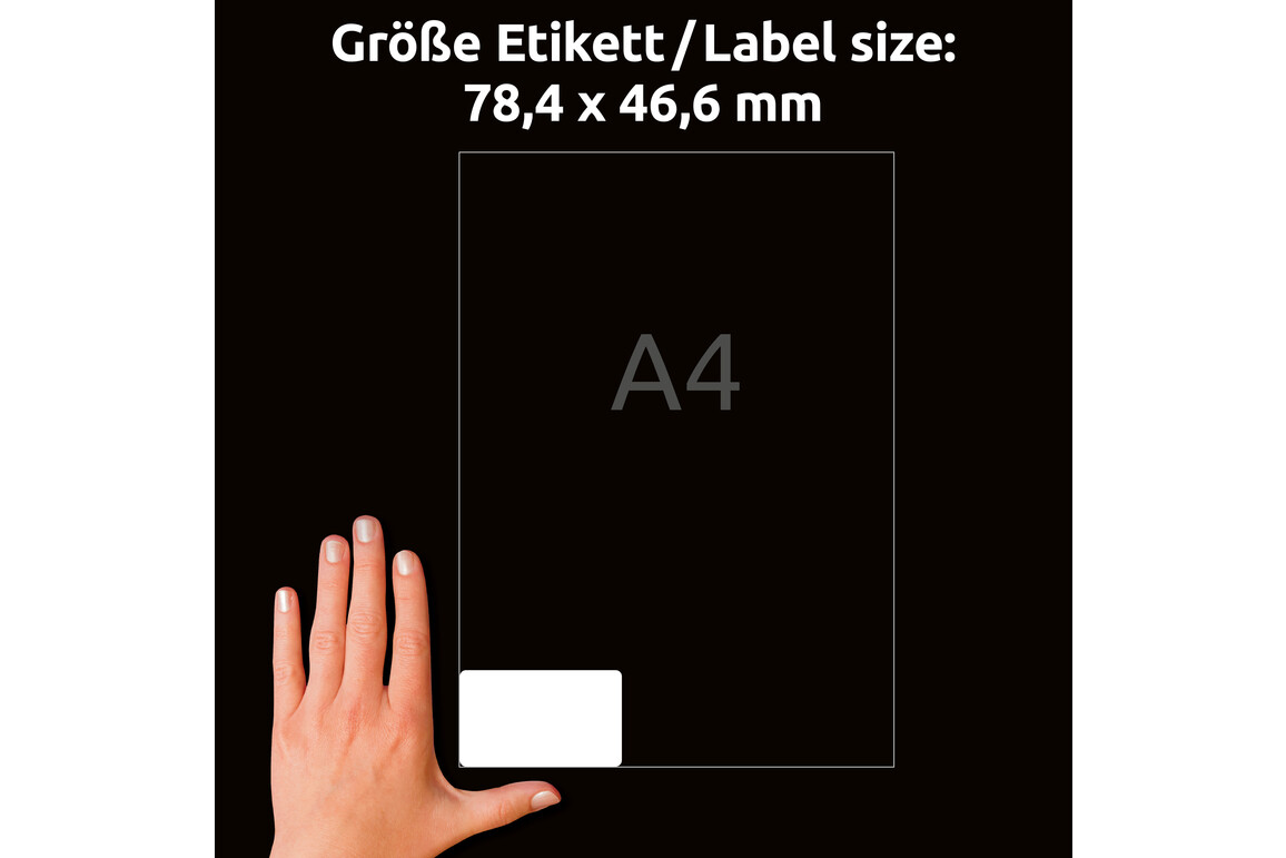 Kopieretiketten 78,7 x 46,6 mm ST+L 25KP, Art.-Nr. L4742REV-25 - Paterno Shop
