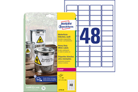 Etiketten ZWF Wetterfest 45,7 x 21,2 mm, Art.-Nr. L4778-20 - Paterno Shop