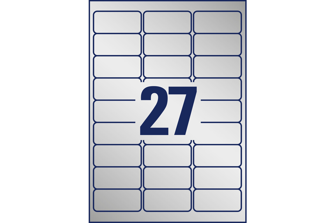 Etiketten ZWF Typenschild 63,5 x 29,6 mm silber, Art.-Nr. L6011-20 - Paterno Shop