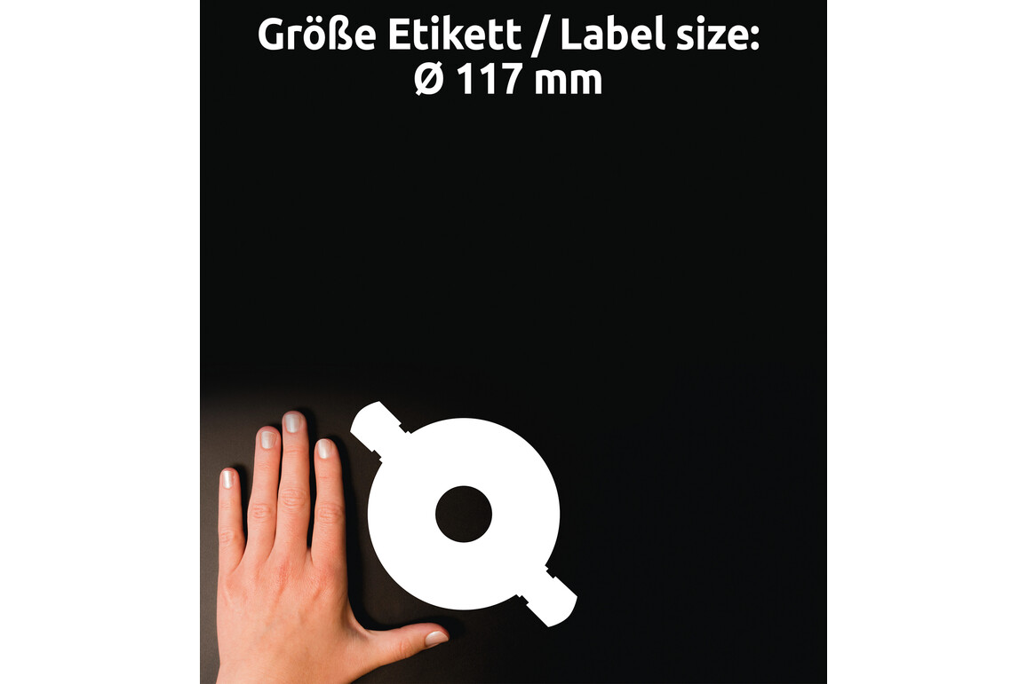 Etiketten ZWF CD ETIK DM117mm A4, Art.-Nr. L6015-25 - Paterno Shop Etiketten ZWF CD ETIK DM117mm A4, Art.-Nr. L6015-25 - Paterno Shop