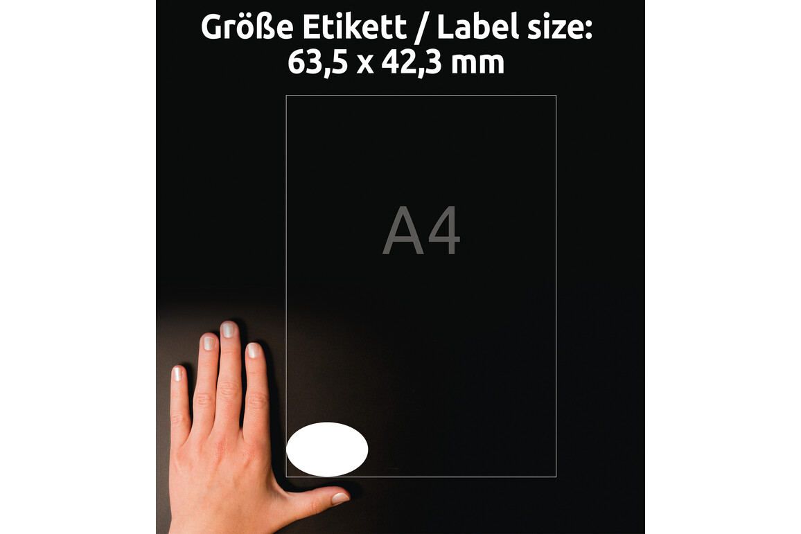 Etiketten Universal 63,5x42,3 mm oval, Art.-Nr. L6024REV-25 - Paterno Shop Etiketten Universal 63,5x42,3 mm oval, Art.-Nr. L6024REV-25 - Paterno Shop
