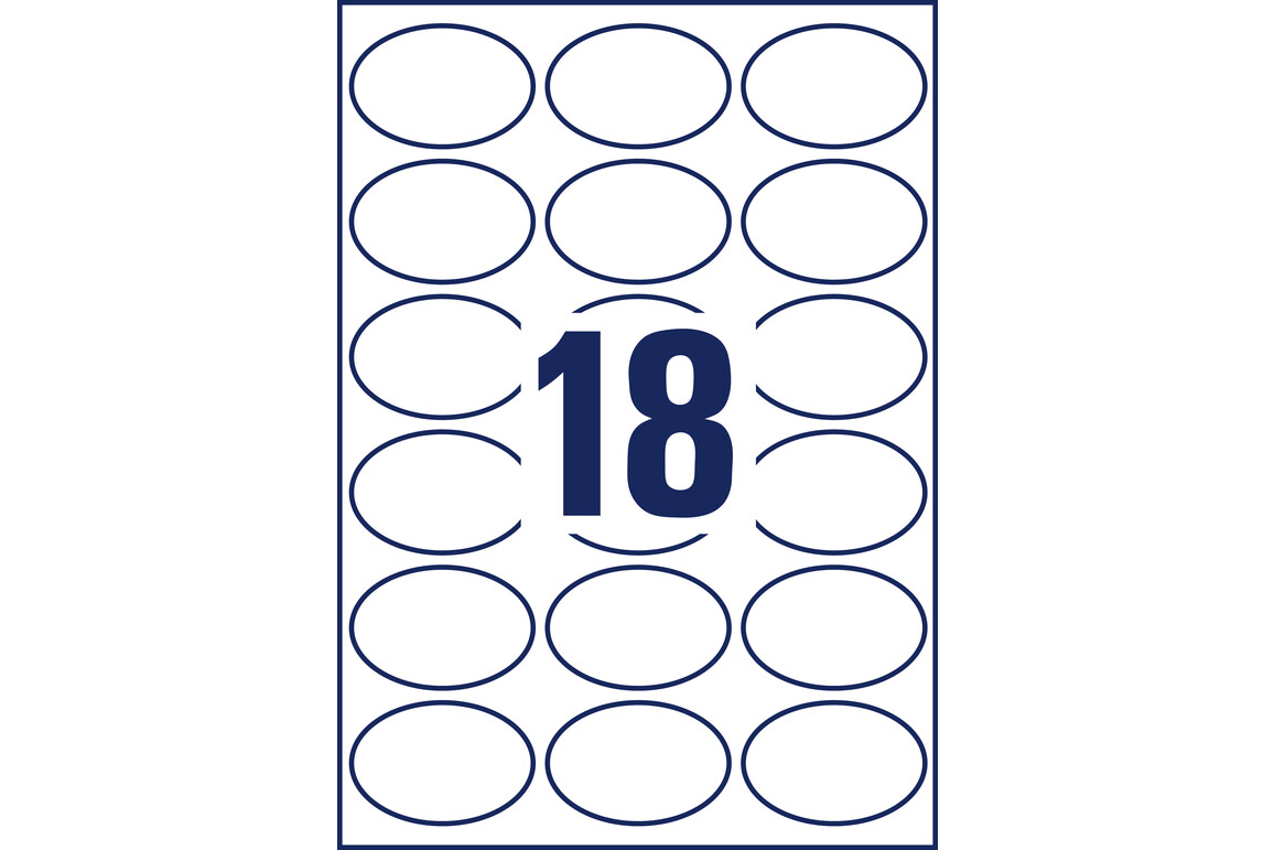 Etiketten Universal 63,5x42,3 mm oval, Art.-Nr. L6024REV-25 - Paterno Shop Etiketten Universal 63,5x42,3 mm oval, Art.-Nr. L6024REV-25 - Paterno Shop