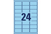 Etiketten ZWF 63,5 x 33,9 mm, blau, Art.-Nr. L6032-20 - Paterno Shop
