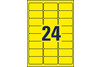 Etiketten ZWF, 63,5 x 33,9 mm, gelb, Art.-Nr. L6035-20 - Paterno Shop