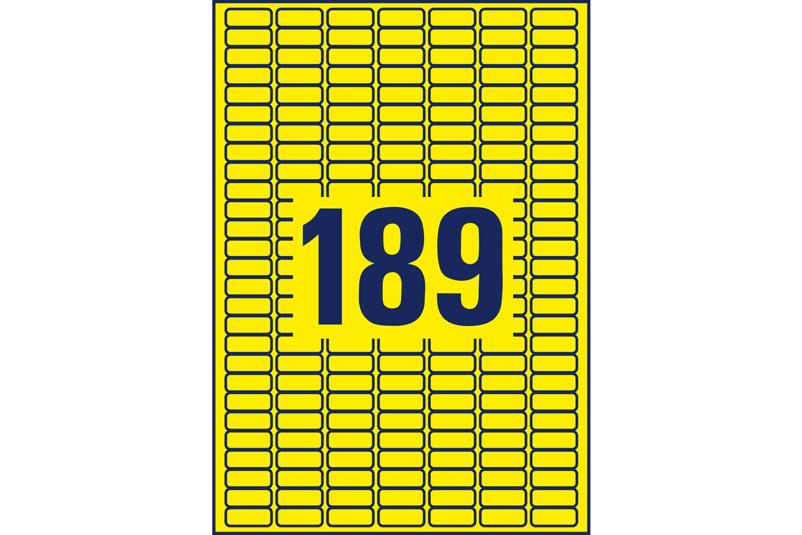 Etiketten ZWF 25,4 x 10 mm gelb, Art.-Nr. L6037-20 - Paterno Shop Etiketten ZWF 25,4 x 10 mm gelb, Art.-Nr. L6037-20 - Paterno Shop