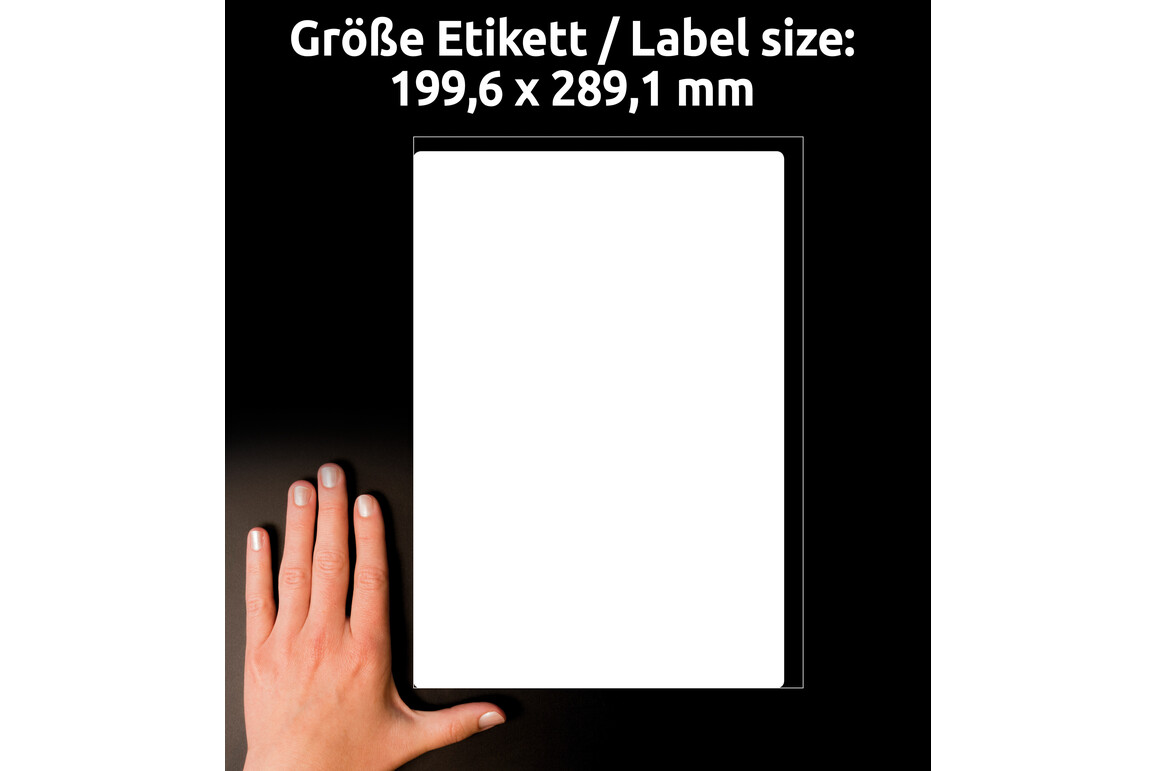 Etiketten 199,6 x 289,1mm Versand ILK, Art.-Nr. L7167-100 - Paterno Shop