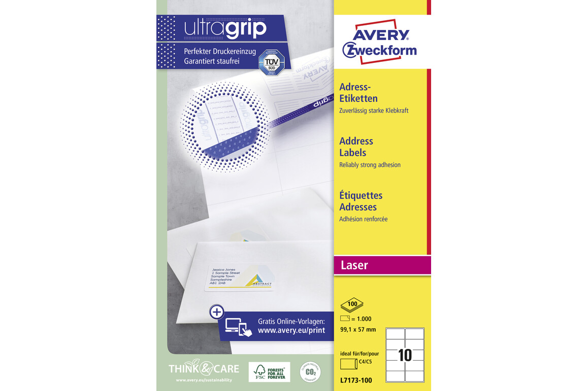Etiketten 99,1 x 57 mm Adress ILK, Art.-Nr. L7173-100 - Paterno Shop Etiketten 99,1 x 57 mm Adress ILK, Art.-Nr. L7173-100 - Paterno Shop