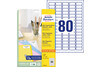 Etiketten ZWF Mini Laser 35,6 x 16,9 mm weiss, Art.-Nr. L7632-25 - Paterno Shop