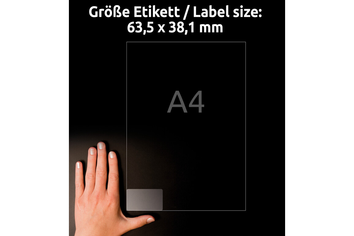 Etiketten ZWF 63,5 x 38,1 mm Crystal Clear, Art.-Nr. L7782-25 - Paterno Shop Etiketten ZWF 63,5 x 38,1 mm Crystal Clear, Art.-Nr. L7782-25 - Paterno Shop