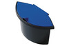 Abfalleinsatz Helit mit Deckel schwarz/blau, Art.-Nr. H61060-SWBL - Paterno Shop