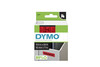 Beschriftungsband Dymo 12mmx7m schwarz rot, Art.-Nr. 00450-SWRT - Paterno Shop