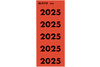 Jahresschilder 2025 für Leitz rot, Art.-Nr. 1425-00-25 - Paterno Shop