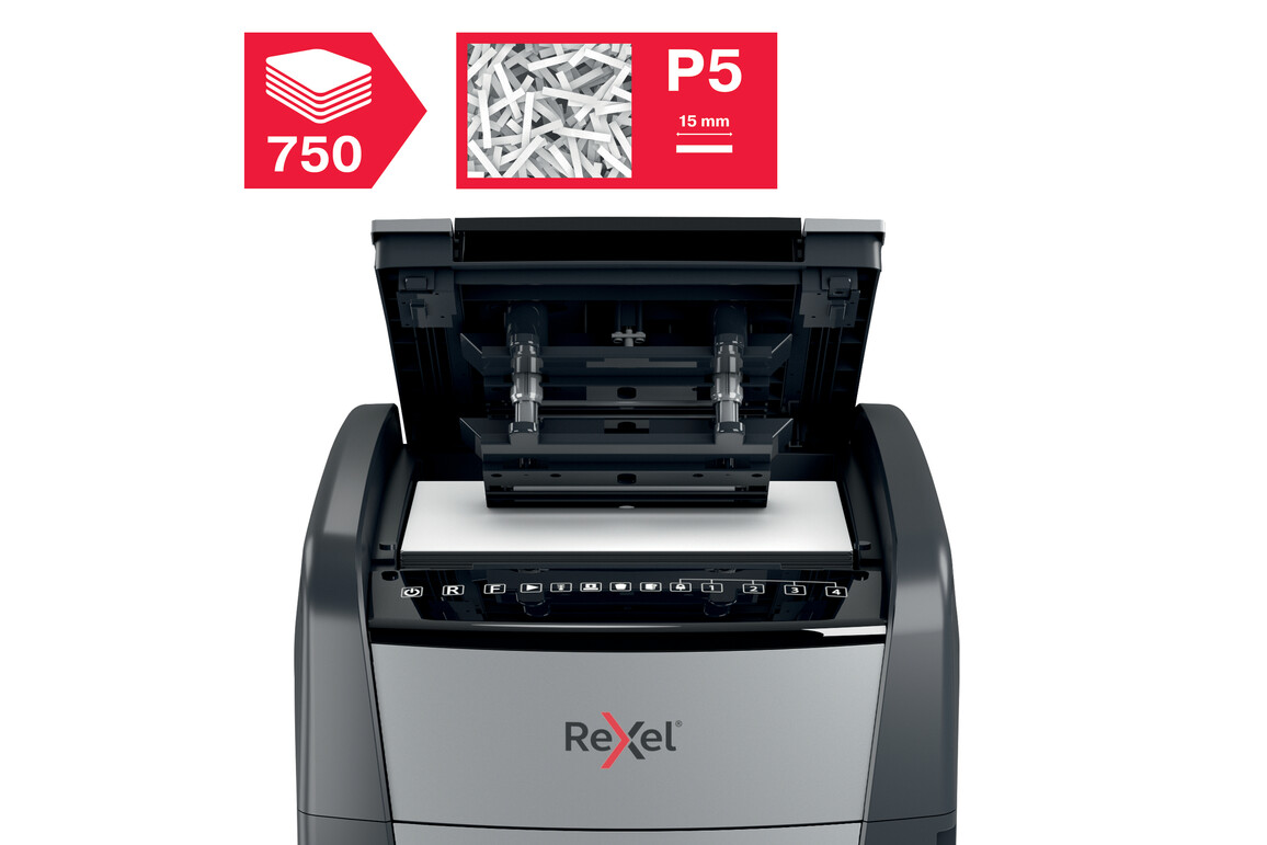 Aktenvernichter Rexel Optimum Auto+ 750M, Art.-Nr. 2103750EUS - Paterno Shop