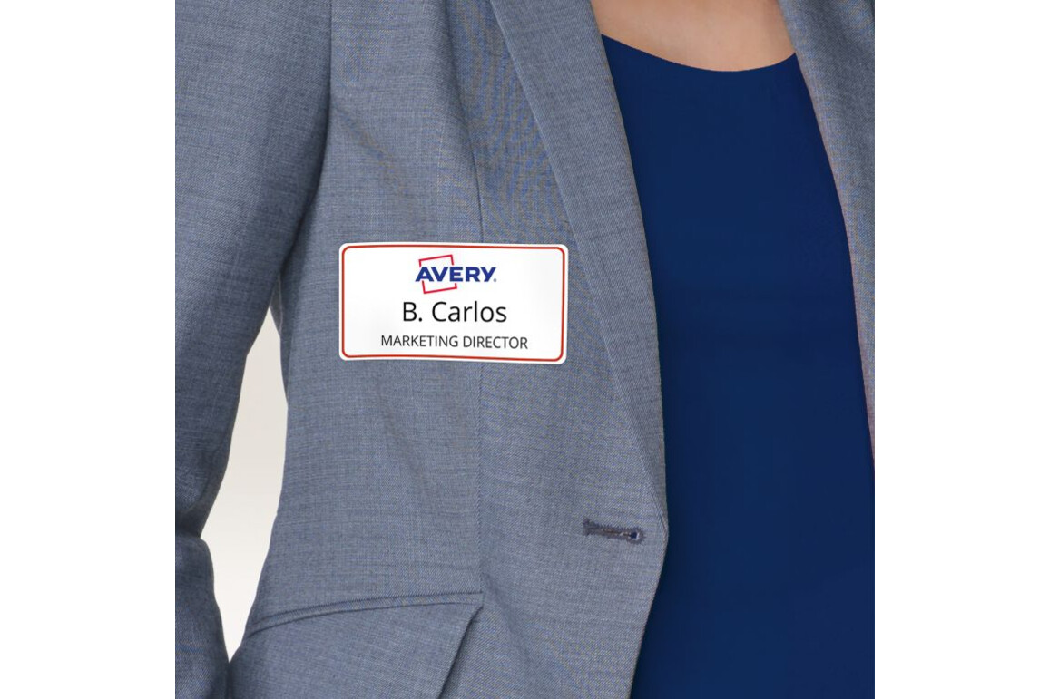 Namensetiketten ZWF 80 x 50 mm mit Rand rot, Art.-Nr. L4786-20 - Paterno Shop Namensetiketten ZWF 80 x 50 mm mit Rand rot, Art.-Nr. L4786-20 - Paterno Shop