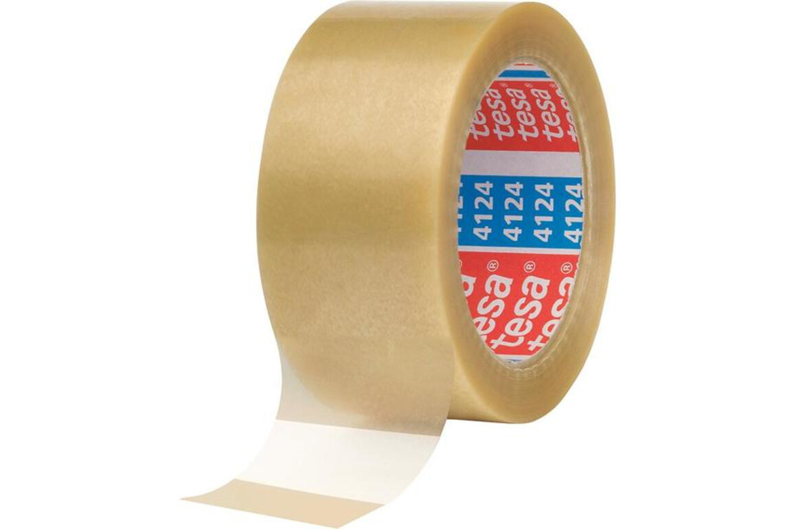 Klebeband Tesapack PVC 50mm 66lfm transparent, Art.-Nr. 4124-TR - Paterno Shop