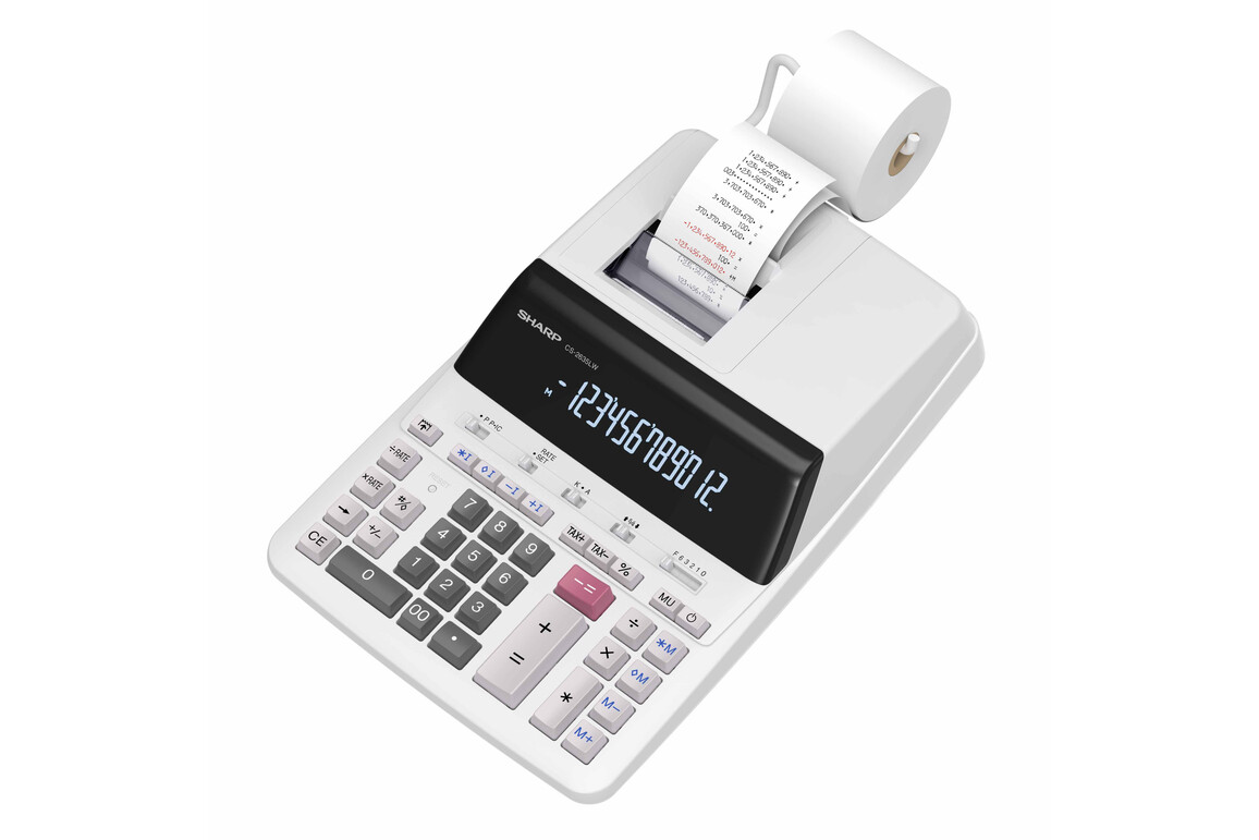 Tischrechner Sharp 12 stellig, Art.-Nr. CS2635RHGYSE - Paterno Shop