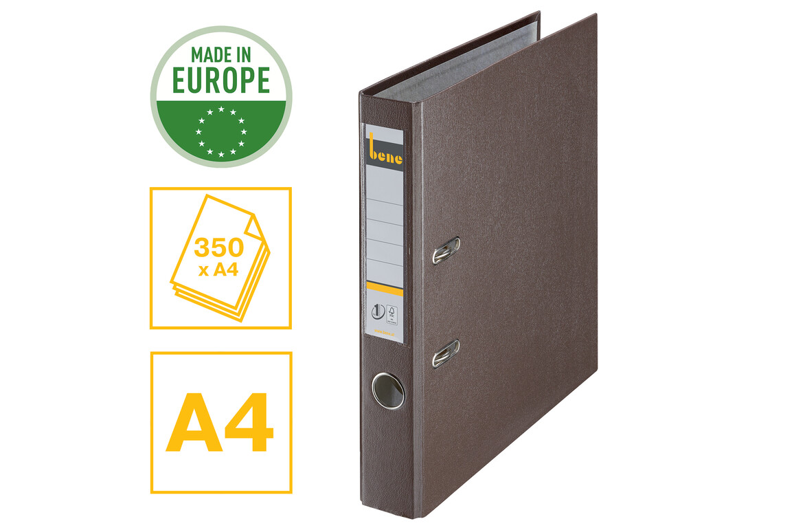Ordner Bene Standard schmal braun, Art.-Nr. 291600-BR - Paterno Shop