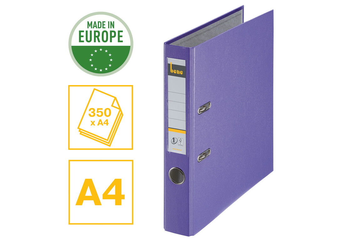 Ordner Bene Standard schmal violett, Art.-Nr. 291600-VI - Paterno Shop