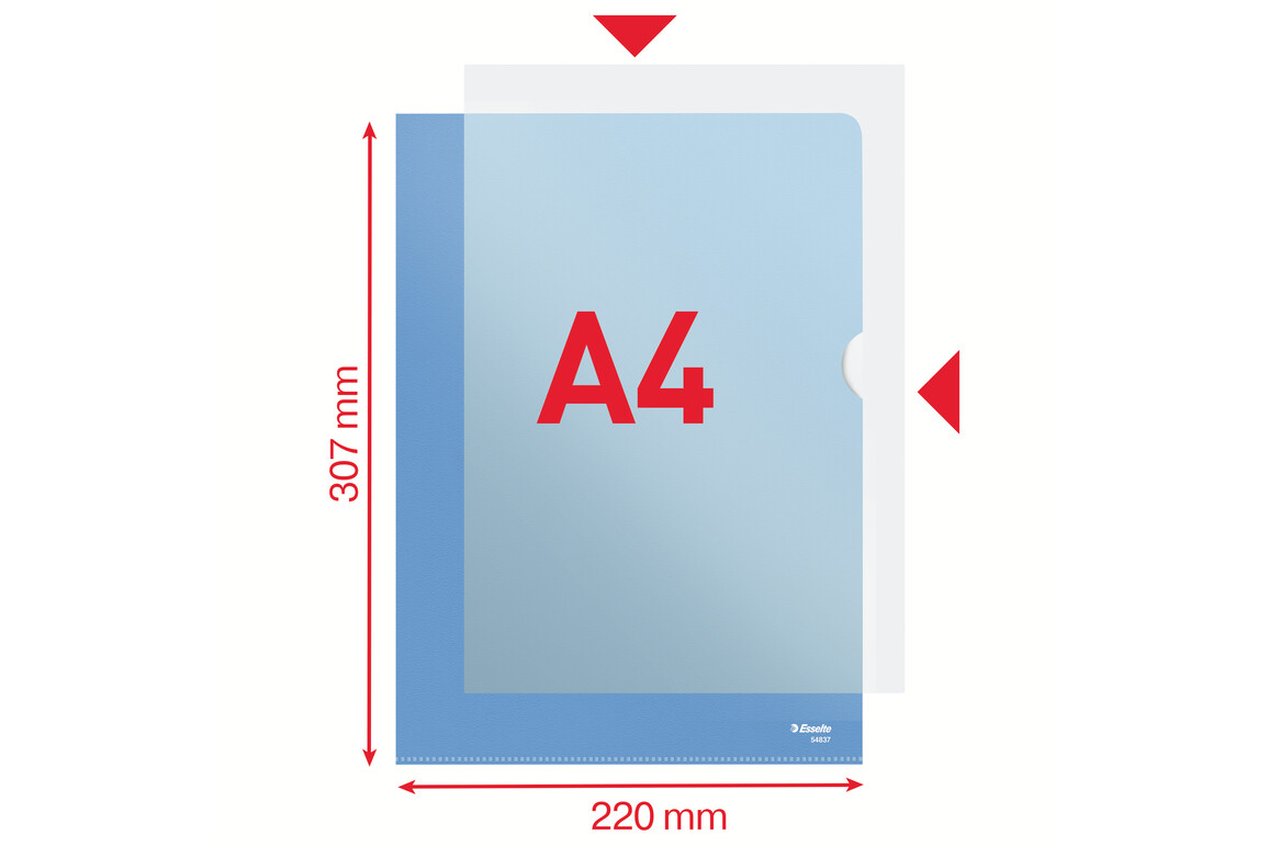 Aktenhüllen Esselte A4 115 my blau, Art.-Nr. 548-BL - Paterno Shop
